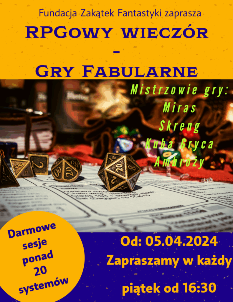 RPGowy Wieczór! Już od 5.04!