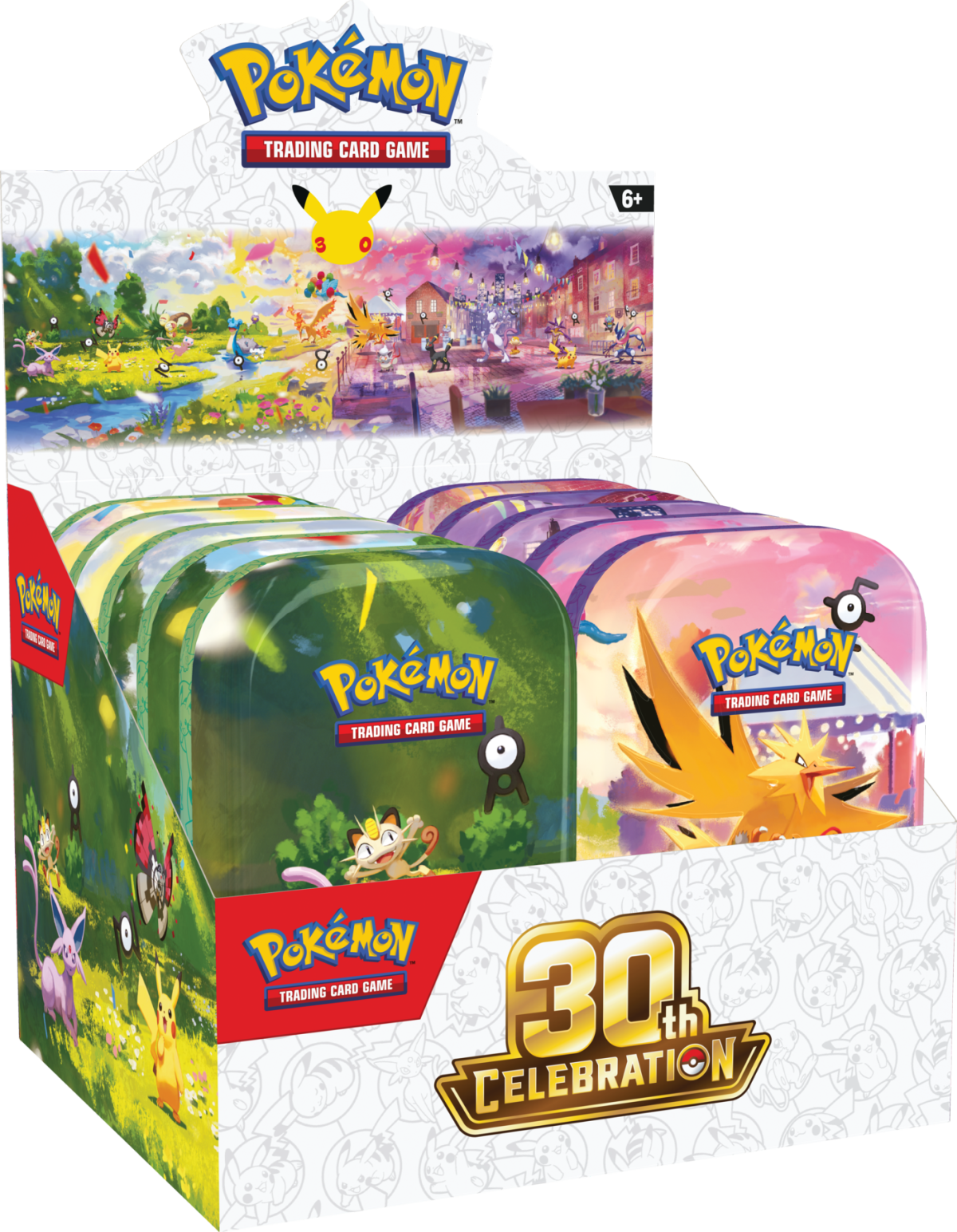 Pokémon TCG 30th Celebration — Mini Tin — MIX Display (10)