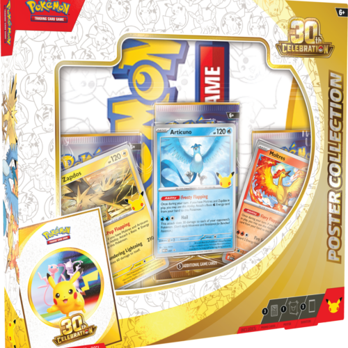 Pokemon-30th-Celebration-3D-Poster-Collection-Left Pokémon TCG: 30th Celebration — Poster Collection